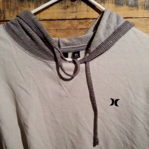 Hurley Gray and Cream Hoodie